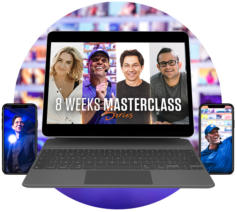 8 Week Masterclass Series Framed on Laptop